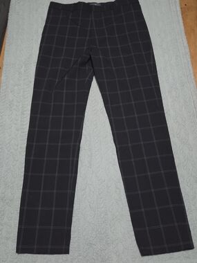 H&M Black Windowpane Dress Pants